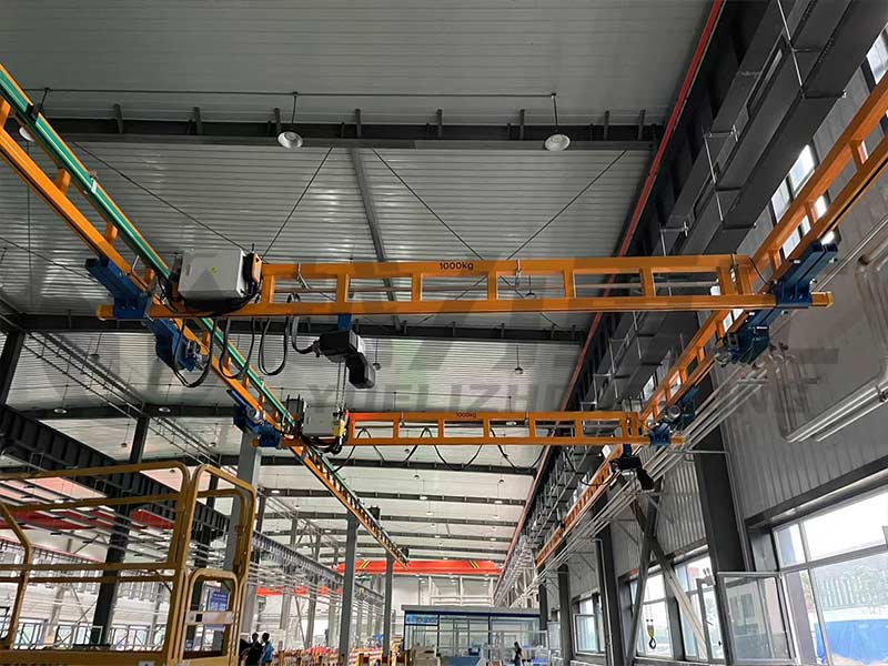 越力重工KBK起重机在辽宁汽车零部件安装现场